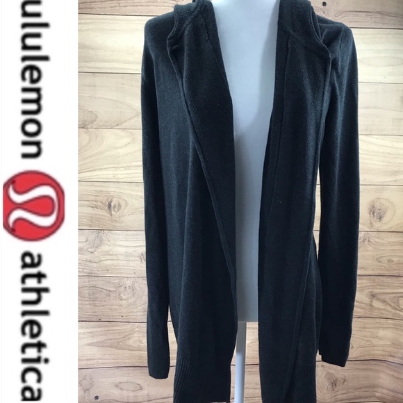 lululemon athletica Sweaters - 💕SALE💕 Lululemon Gray Hooded Cardigan Sweater